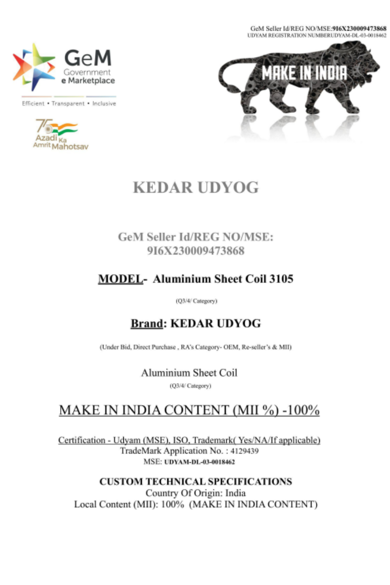  Aluminium Supplier in Delhi